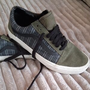 Vans Olive and Black Men's Sneakers